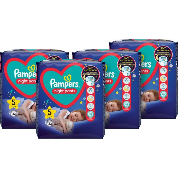 Pampers Pieluchomajtki PAMPERS Pants Night Monthly pack S5 (4x22ct) = 88ct, 81758420MP