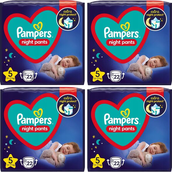 Pampers Pieluchomajtki PAMPERS Pants Night Monthly pack S5 (4x22ct) = 88ct, 81758420MP