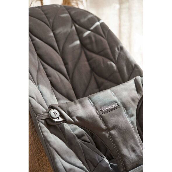 BabyBjorn BABYBJORN bouncer BLISS Cotton + wooden toy, anthracite, 606126