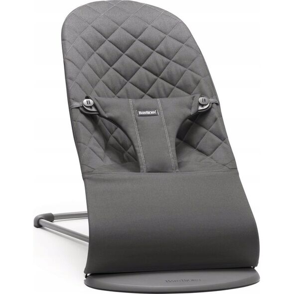 BabyBjorn BABYBJORN bouncer BLISS, woven, Antracite + woden toy, 606121