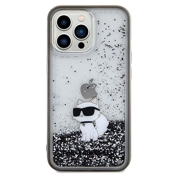 Karl Lagerfeld Karl Lagerfeld KLHCP13XLKCNSK iPhone 13 Pro Max 6.7" transparent hardcase Liquid Glitter Choupette