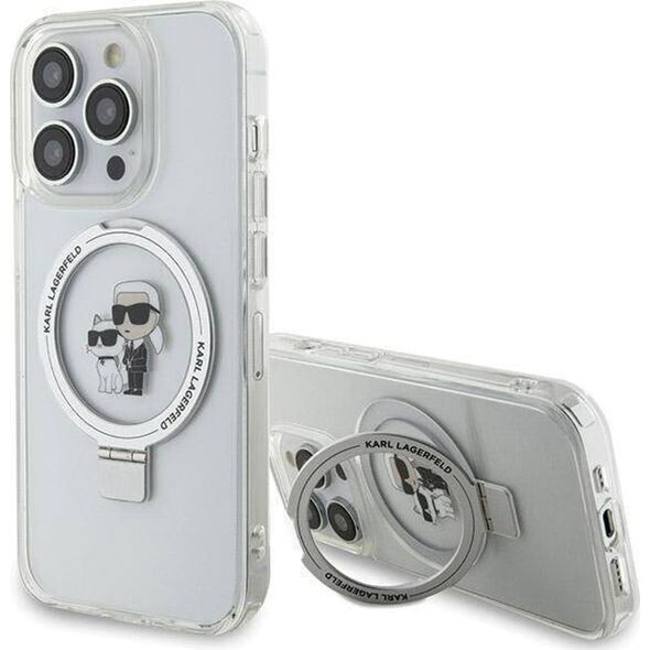 Karl Lagerfeld Karl Lagerfeld KLHMP13XHMRSKCH iPhone 13 Pro Max 6.7" biały/white hardcase Ring Stand Karl&Choupettte MagSafe