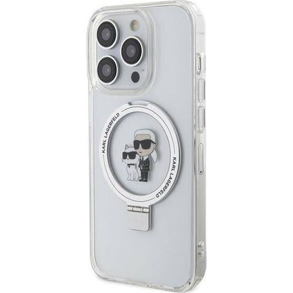 Karl Lagerfeld Karl Lagerfeld KLHMP13XHMRSKCH iPhone 13 Pro Max 6.7" biały/white hardcase Ring Stand Karl&Choupettte MagSafe