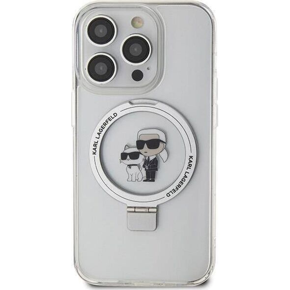 Karl Lagerfeld Karl Lagerfeld KLHMP13XHMRSKCH iPhone 13 Pro Max 6.7" biały/white hardcase Ring Stand Karl&Choupettte MagSafe