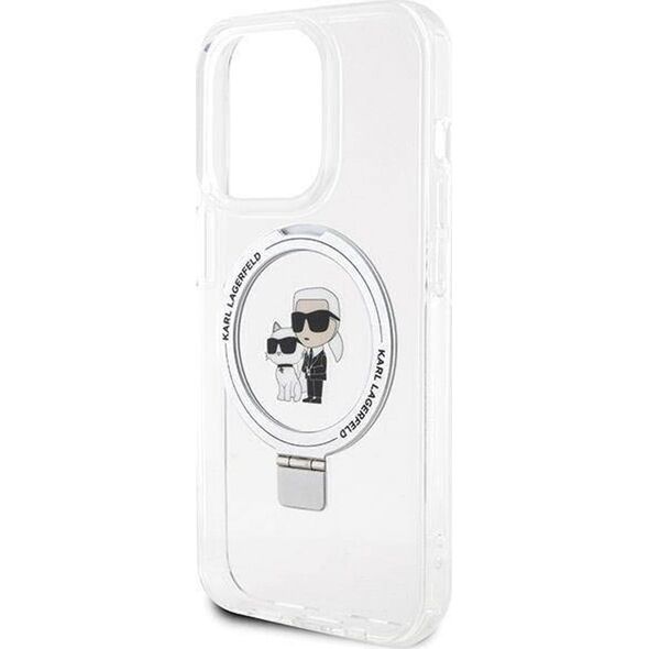 Karl Lagerfeld Karl Lagerfeld KLHMP13XHMRSKCH iPhone 13 Pro Max 6.7" biały/white hardcase Ring Stand Karl&Choupettte MagSafe