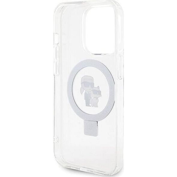 Karl Lagerfeld Karl Lagerfeld KLHMP13XHMRSKCH iPhone 13 Pro Max 6.7" biały/white hardcase Ring Stand Karl&Choupettte MagSafe