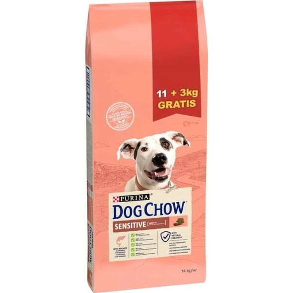 Purina Purina Dog Chow Sensitive Karma Dla Psa Łosoś 11+3kg