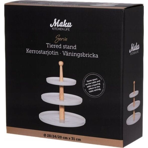 Maku Maku 3-aukštis serviravimo indas