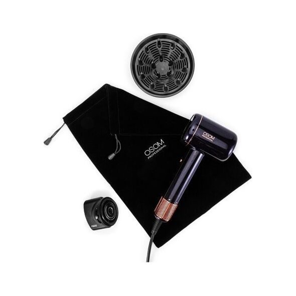 Suszarka Osom Professional Plaukų džiovintuvas NERO OSOMPF8PR, 1600 W, tamsiai violetinės spalvos