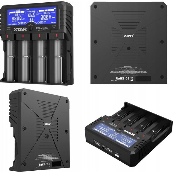 Xtar XTAR Dragon VP4L Plus Baterijų įkroviklis