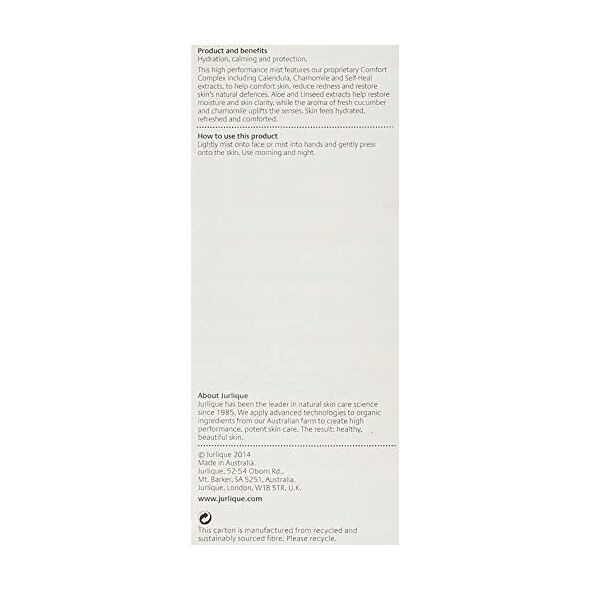 Jurlique Jurlique, Calendula Redness Rescue, Calming, Mist Lotion, For Face, 100 ml For Women