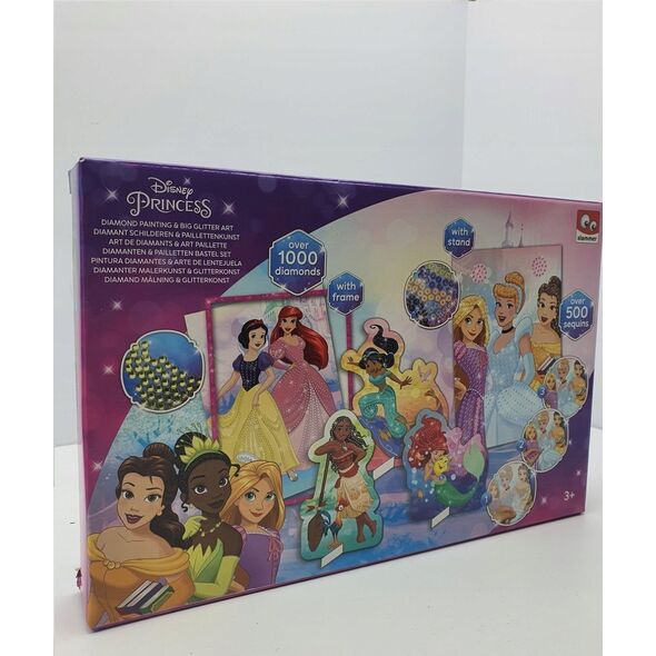 1PUNKT Disney Princess Księżniczki Kreatywna Wyklejanka diamencikowa ZA5130
