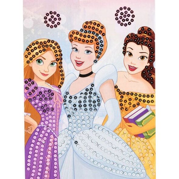 1PUNKT Disney Princess Księżniczki Kreatywna Wyklejanka diamencikowa ZA5130