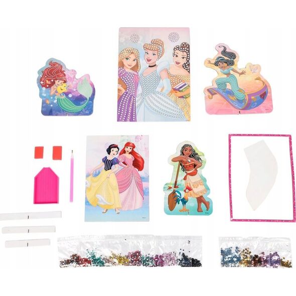 1PUNKT Disney Princess Księżniczki Kreatywna Wyklejanka diamencikowa ZA5130