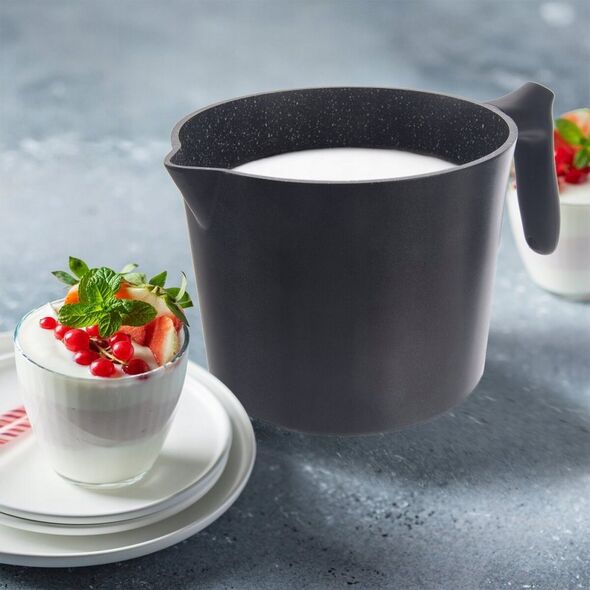 Orion Garnek do Gotowania Mleka Indukcja z Uchwytem Wylewką Granitowy ORION 2,2 l