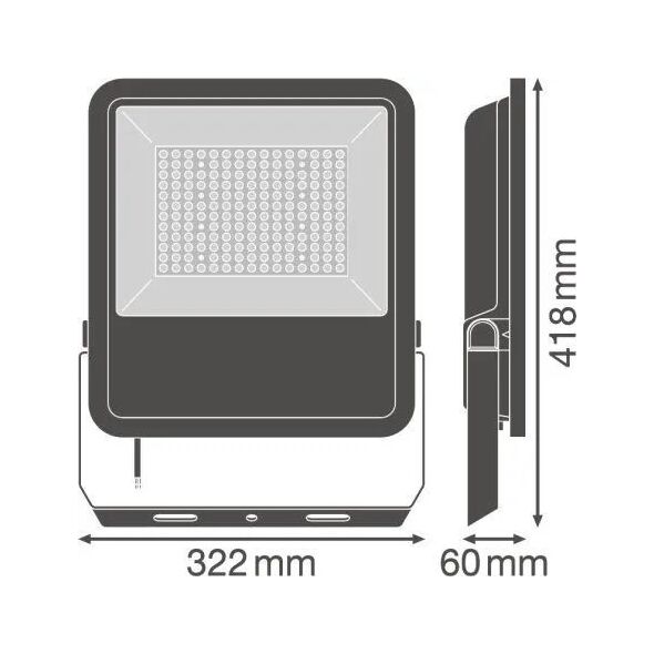 Naświetlacz Ledvance Ledvance Floodlight Area Asym - 48x92gr. 15000lm 105W 840 IP65