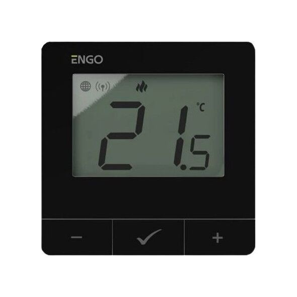Engo Engo natynkowy, internetowy regulator temperatury ZigBee/868 MHz zasilany sieciowo 230V, czarny E25-230B