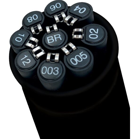 UNIBALL Uni - The Tube Finerliner - Black (9 pcs) (401228) /Arts and Crafts