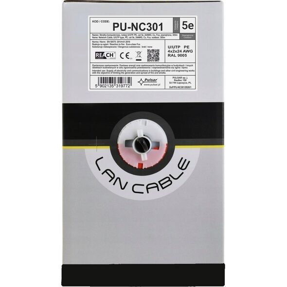 Pulsar PU-NC301 Skrętka U/UTP, cat 5e, 24AWG,