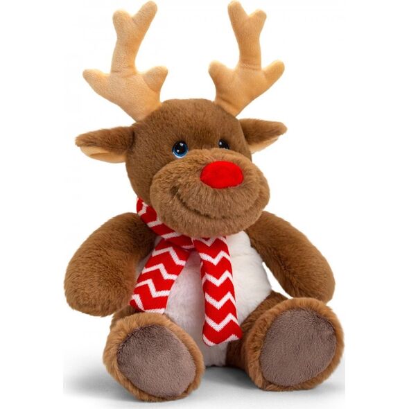 KEEL TOYS KEEL TOYS plush reindeer with scarft 35cm., SX1936