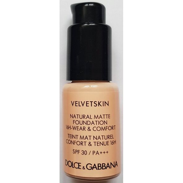 Dolce & Gabbana Dolce & Gabbana, Velvetskin, Matte, Liquid Foundation, 210, SPF 30, 30 ml For Women