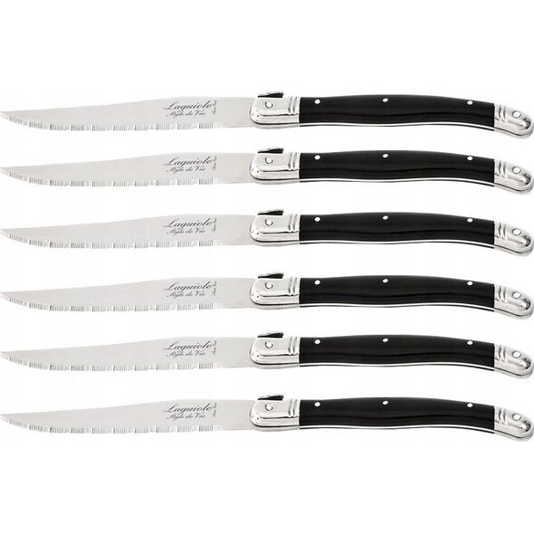 Laguiole Laguiole Steak knives black - 6 pcs