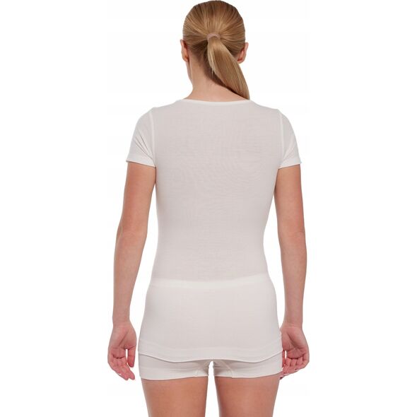Brubeck SS1398W Koszulka damska z krótkim rękawem COMFORT MERINO kremowy S