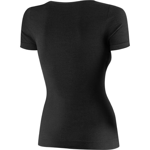 Brubeck SS1398W Koszulka damska z krótkim rękawem COMFORT MERINO czarny M