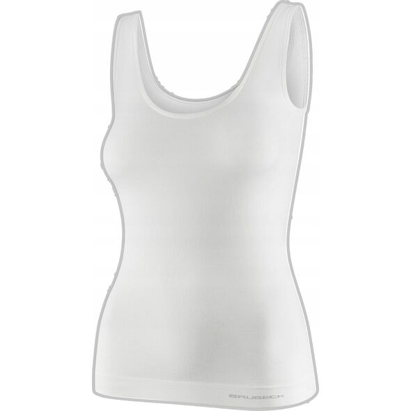 Brubeck TA1059W Koszulka damska bez rękawów COMFORT MERINO kremowy M