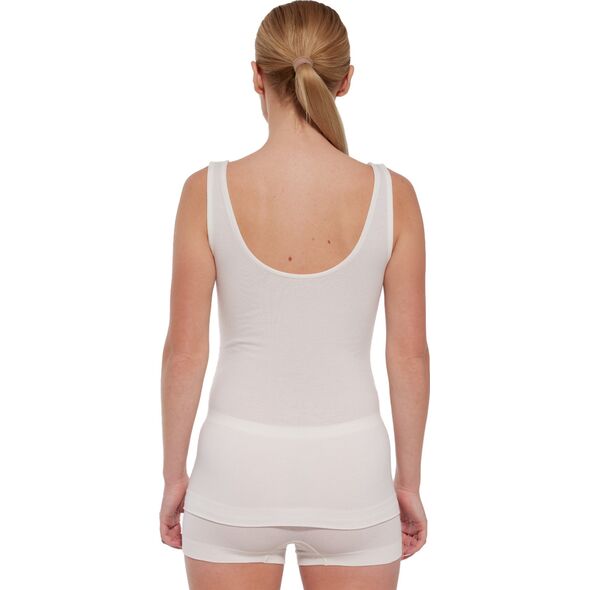 Brubeck TA1059W Koszulka damska bez rękawów COMFORT MERINO kremowy M