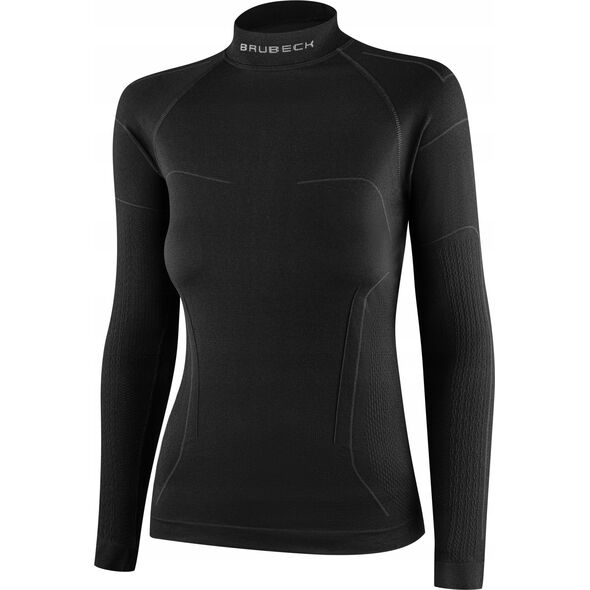 Brubeck LS1657W Bluza damska COOLER czarny S