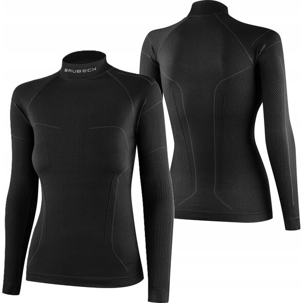 Brubeck LS1657W Bluza damska COOLER czarny XL