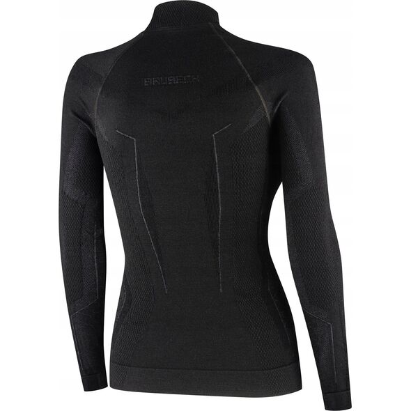 Brubeck LS1665W Bluza damska EXTREME MERINO czarny S