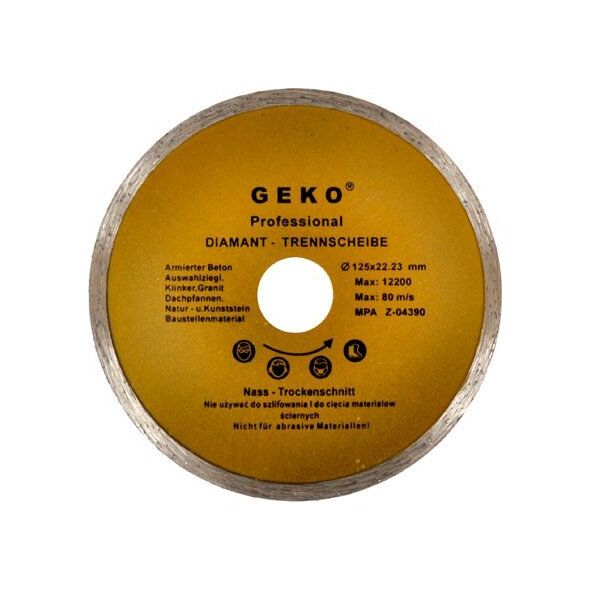 Geko Tarcza diam.125mm Pełna GEKO PROFI (100)