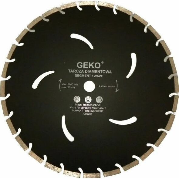 Geko Tarcza diamentowa czarna 400x10x32mm GEKO(10)
