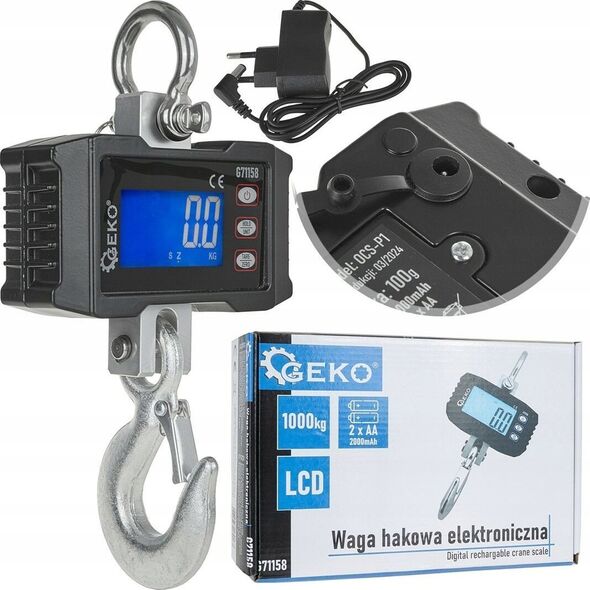 Geko Waga hakowa magazynowa elektroniczna 1000kg (10)