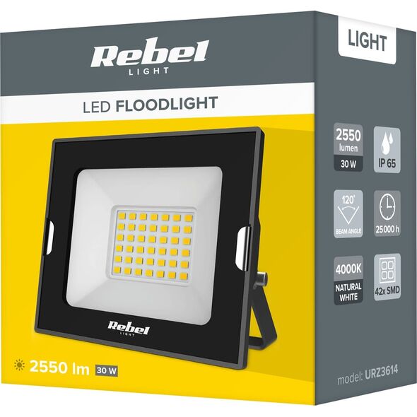 Naświetlacz Rebel Reflektor LED 30W , 4000K, 230V