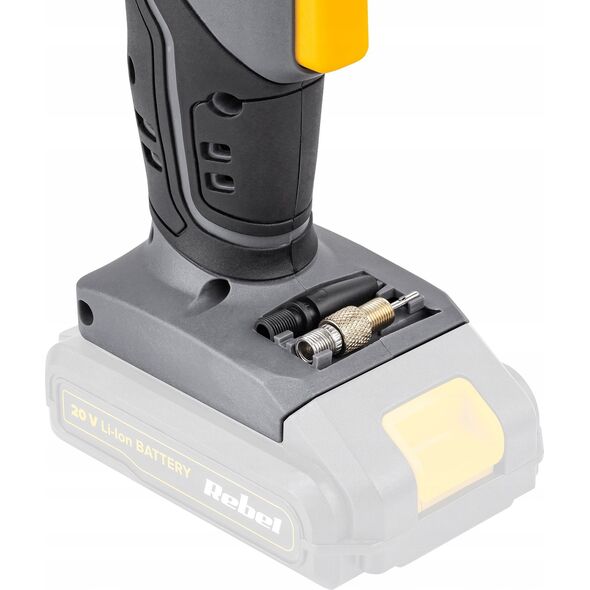 Kompresor samochodowy Rebel Kompresor akumulatorowy 20V 2A  7 bar