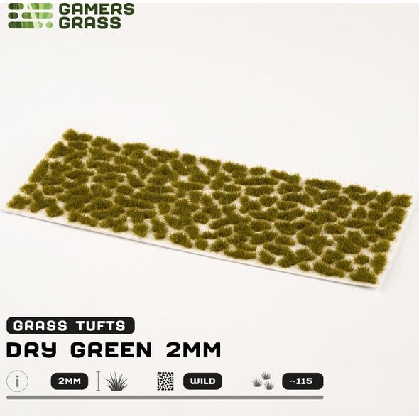 Gamers Grass Gamers Grass: Grass tufts - 2 mm - Dry Green Tufts (Wild)