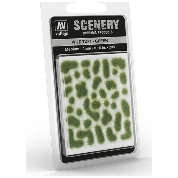 Vallejo Vallejo: SC406 - Scenery - Wild Tuft - Green (4 mm x 35)