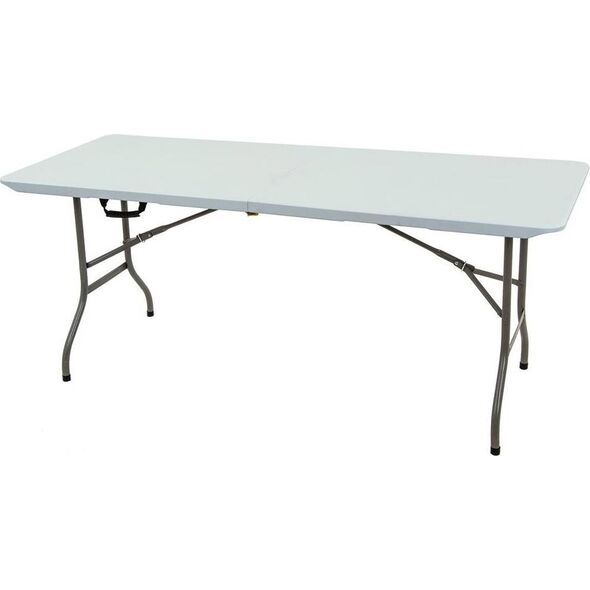Saska Garden STÓŁ CATERINGOWY SKŁADANY W WALIZKĘ 180x70CM MAX.100KG BIAŁY