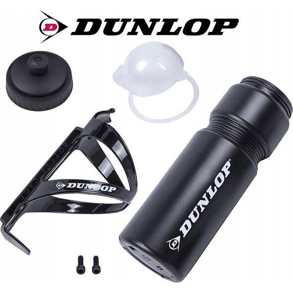 Dunlop BIDON ROWEROWY DUNLOP 750ML Z KOSZYKIEM CZARNY