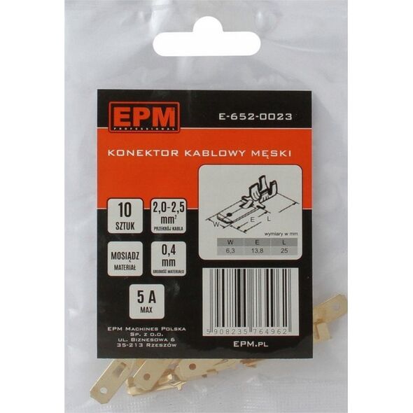 EPM KOÅCÃWKA WSUWANA 2-2.5MM 0 10 SZTUK