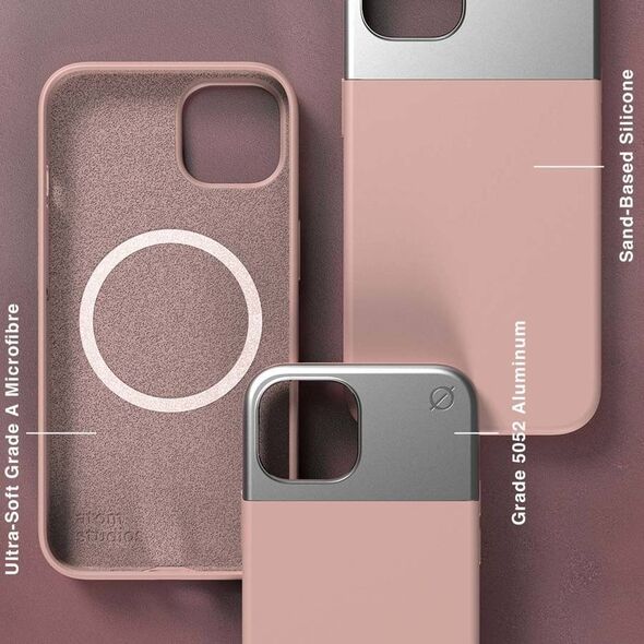 Atom Studios ATOM STUDIOS ETUI SPLIT SILICONE MAGSAFE IPHONE 13 RÓŻOWY standard