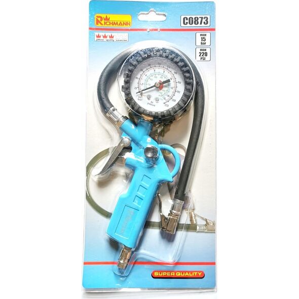 Richmann Tire inflation gun with pressure gauge