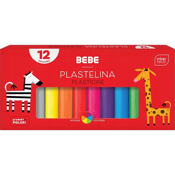 Interdruk Plastelina 12 kolorów B&B Kids