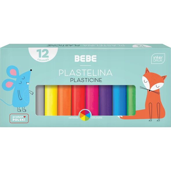 Interdruk Plastelina 12 kolorów B&B Kids