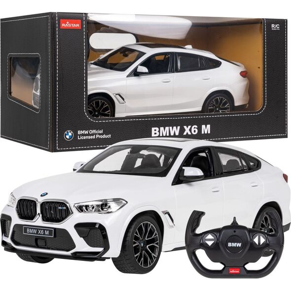 Rastar BMW X6 M biały RASTAR model 1:14 Zdalnie sterowane auto + Pilot 2,4 GHz