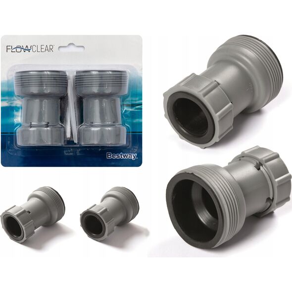 Bestway Bestway Adaptery 2 szt złączki do pomp 38mm 58236