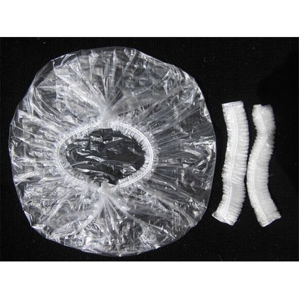 Activeshop Jednorazowe czepki foliowe 100 szt.